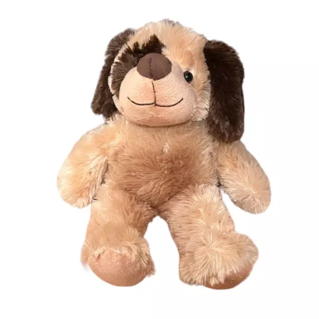 Dan Dee Dog Puppy Plush 15" Brown Eye Spot Patch Shaggy Floppy Stuffed Animal