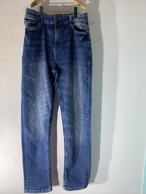 Pantaloni jeans casual in denim ragazzi Next bambini età 14 anni lavaggio gambe dritte casual