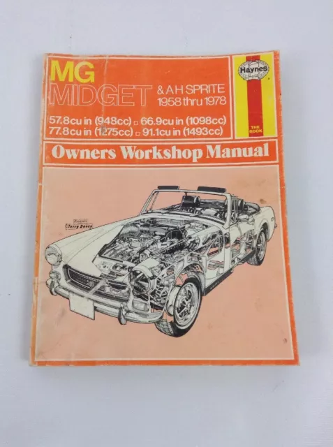 MG Midget AH Sprite Owners Workshop Manual Vintage