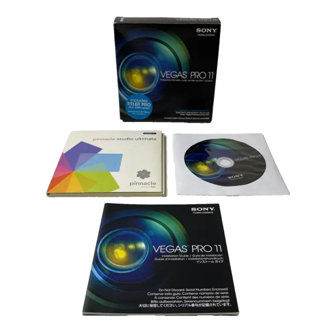 SONY Vegas Pro 11 Professional HD Video, Audio, & Blu Ray Creation DVD/CD Guide