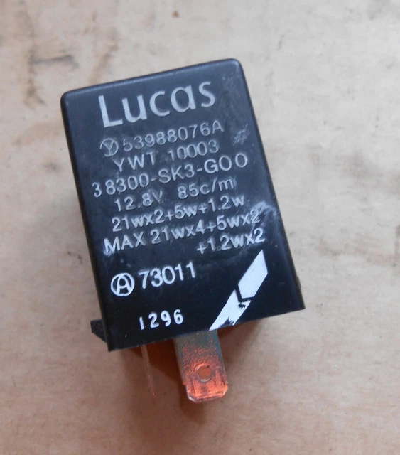 GENUINE ROVER MG MGF MGTF 3-Pin Flasher Relay 38300-SK3-GOO 539880764