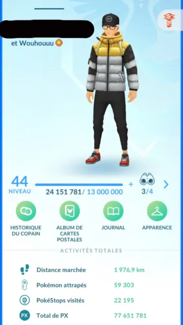 Compte Pokémon GO