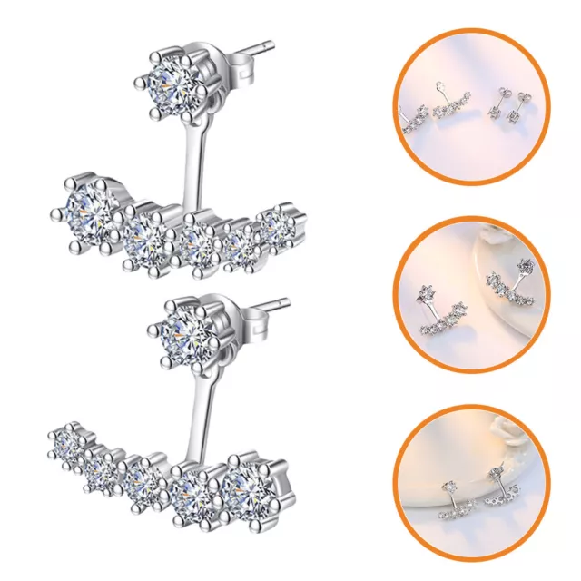 Ear Rings earring jackets ear jacket earrings for women Crystal Stud Earrings