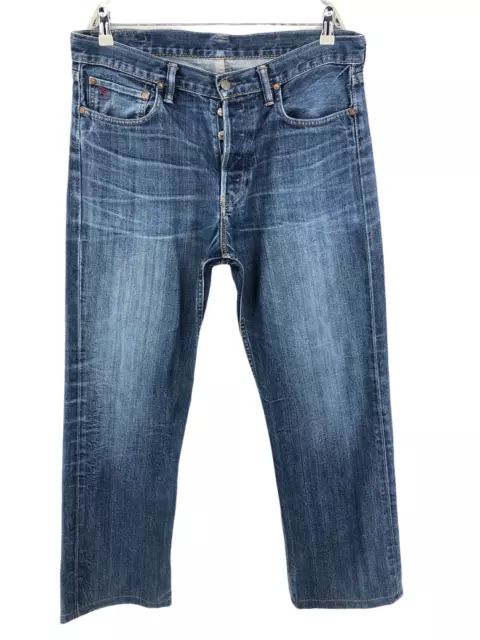 Ralph Lauren Uomo 650 Dritto Regular Jeans Blu Taglia W34 L30