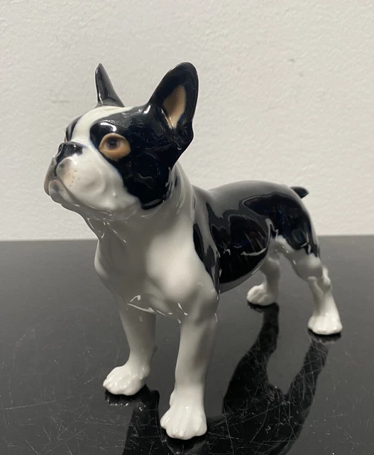 PORZELLAN, FIGUR, MEISSEN, Französische Bulldogge, Rudolf Rehbein, 1 ...