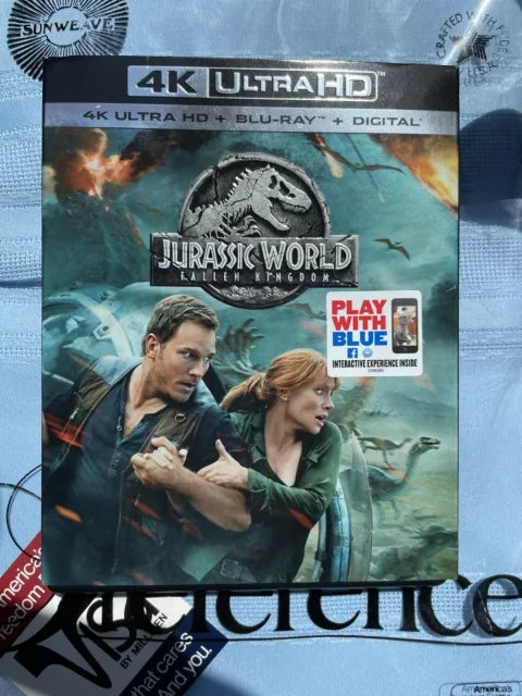 Jurassic World: Fallen Kingdom (2018) 4K UHD + Blu-Ray + Digital Disc