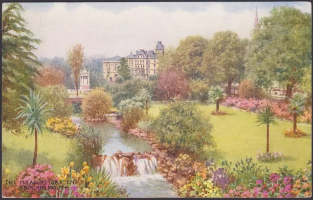 The Pleasure Gardens, Bournemouth Artistic Print J. Salmon Postcard