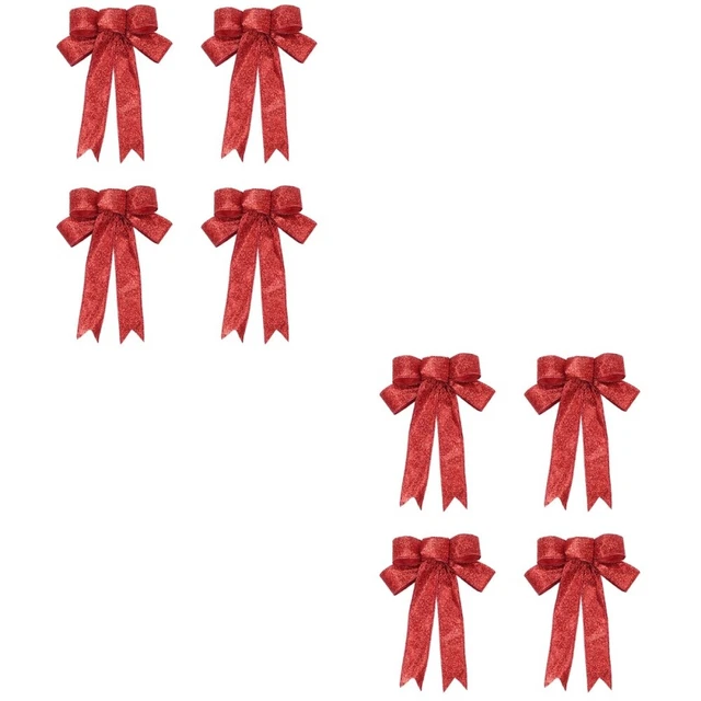 2x Rot Urlaub Bögen Rot Kranz Bögen Weihnachten Rot Bowknot Urlaub Baum Bogen