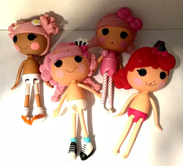 Lalaloopsy Dolls x 4 Large Bulk Lot 12 inch MGA Entertainment as Shown