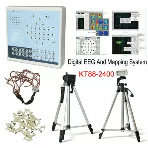DIGITAL BRAIN ELECTRIC Activity Mapping 24 Channels EEG Machine KT88 ...