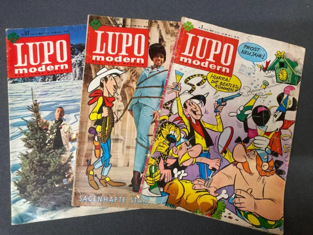 Kauka: 3 x LUPO MODERN Hefte  (60er Jahre)   [7484]