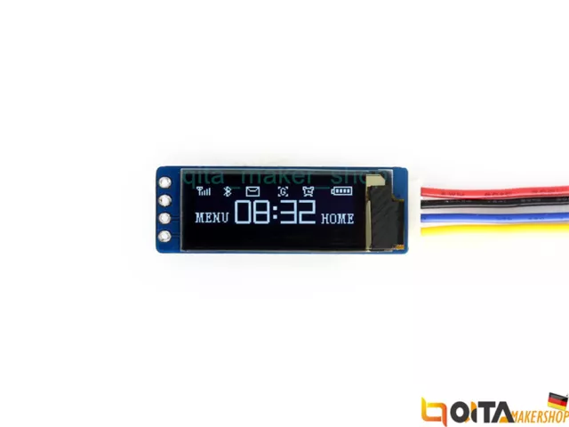 WaveShare 0.91" OLED Display Module 128x32 für Arduino Raspberry Pi