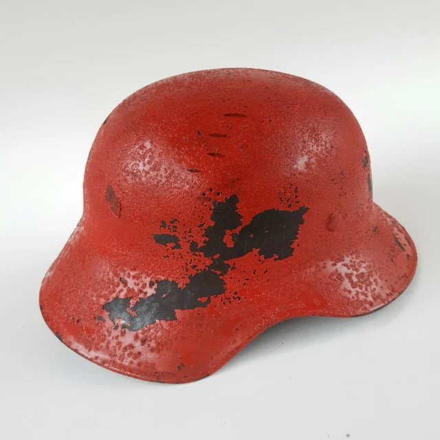 Wehrmacht Stahlhelm Feuerwehr WW2 -  RL2  39/21 Prägung
