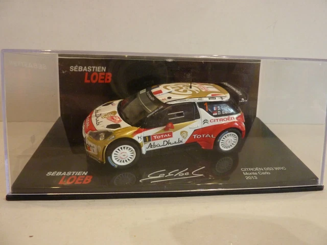 Miniature Voiture Citroën DS3 Bouffier - Rallye Monte Carlo 2013 - Format Horloge 20x30cm
