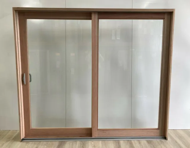 Timber Sliding Door 2100h x 2410w IN STOCK NOW (BRAND NEW) LEFT HAND SLIDE - SG