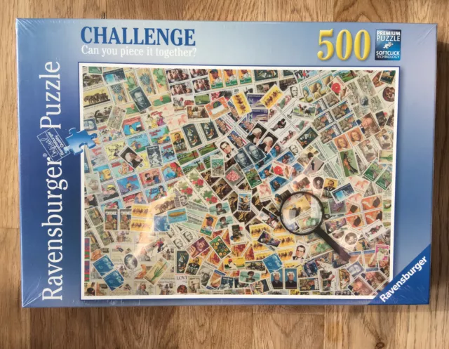 Ravensburger 500 Teile Puzzle - Challenge - Briefmarken - NEU & OVP - RAR !