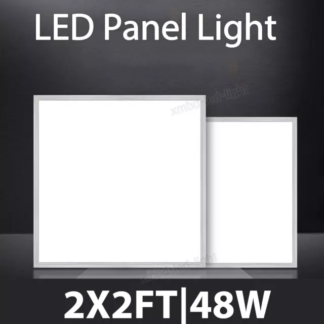 LED Panel Light 2x2Ft Drop Ceiling Flat Panel Recessed Fixture 4400LM 100-277V