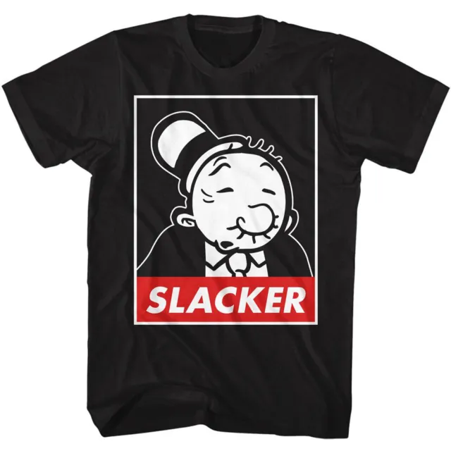 Men's Popeye Popeye Wimpy Slacker T-shirt X-Large Black