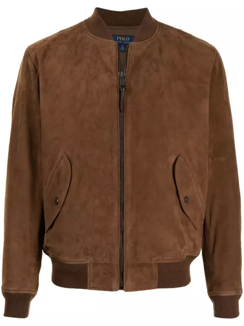 Brown Suede Leather Jacket Men Bomber/Flight Size XS S M L XL XXL Custom Made