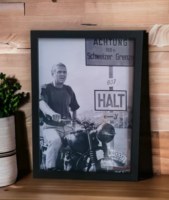 The Great Escape Movie Steve McQueen Picture Size A4 Wall Hanging