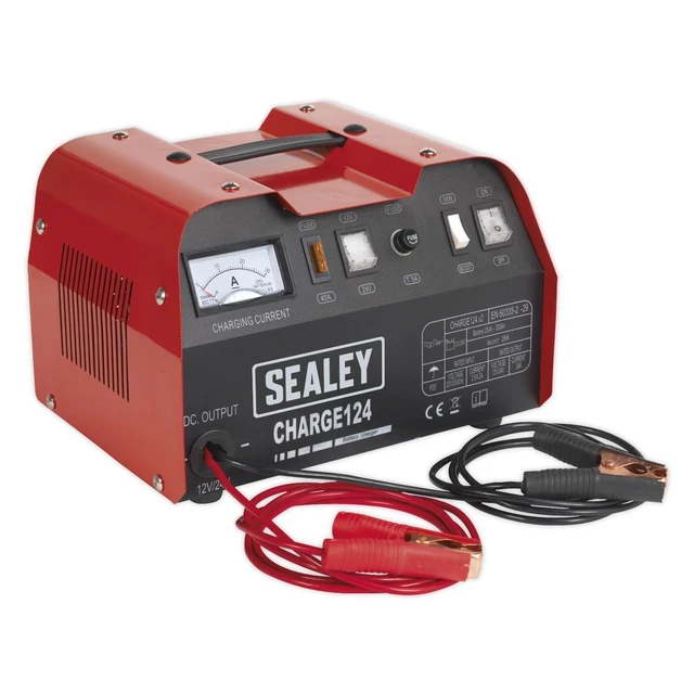 Sealey CHARGE124 Chargeur Batterie 28Amp 12/24V 230V 6