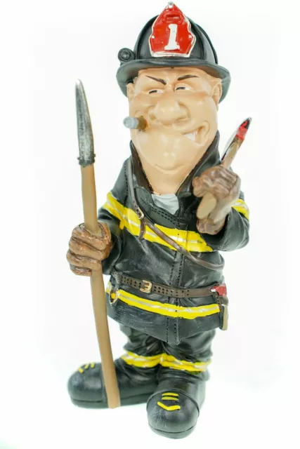 Funny Job by Vogler Feuerwehrmann lustige Figur Skulptur Karikatur Feuerwehr