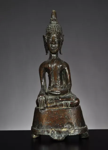 Seated Buddha, bronze, Laos, early era, before 1778