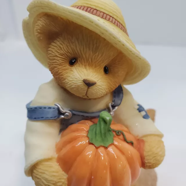 Cherished Teddies ED Halloween Teddy Bear Figurine 1999 MIB Pumpkin Carving kit