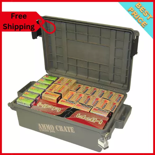 Military Ammo Box Plastic Mtm Storage Case Ammunition Utility Crate 65 Pounds