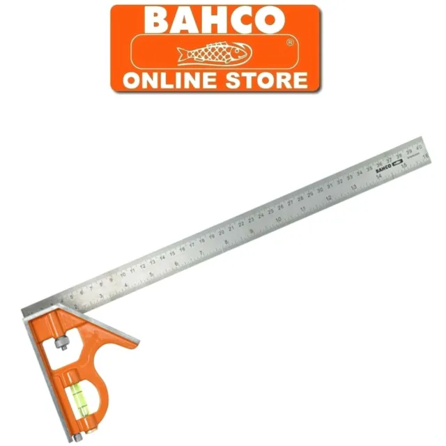 BAHCO Combination Set Square Stainless steel rule Choice Of 150mm, 300mm & 400mm