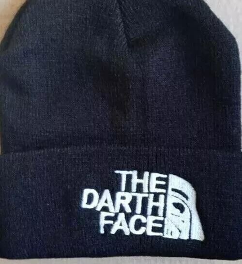 Bonnet The Darth Face Logo Brodé Bonnet en Acrylic, Noir, Neuf