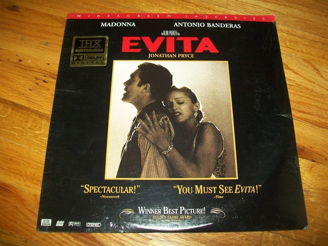 EVITA 2-Laserdisc LD WIDESCREEN FORMAT BRAND NEW SEALED VERY RARE MADONNA! EVITA 2-Laserdisc LD WIDESCREEN FORMAT BRAND NEW SEALED VERY RARE MADONNA!