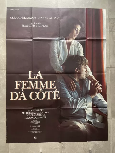 Affiche LA FEMME D'À COTÉ-TRUFFAUT- ARDANT - DEPARDIEU - 120x160cm 1981