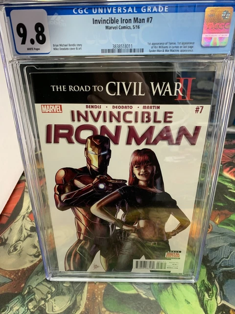 Invincible Iron Man 7 2016 Cgc 9.8 1St App Riri Williams Disney + Show 🔥🔥