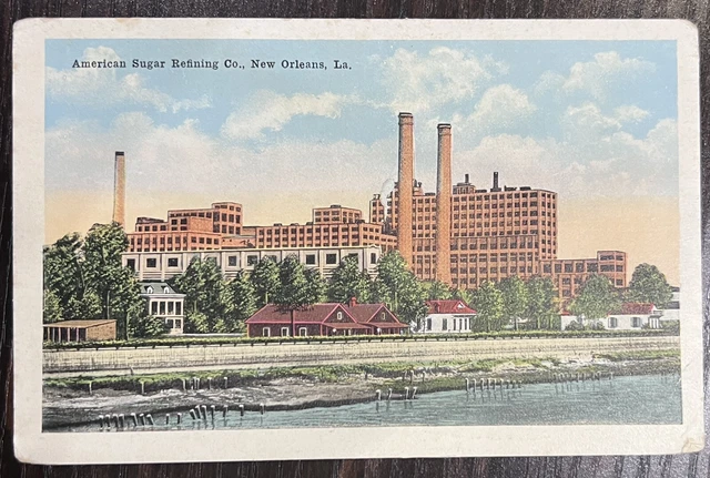 Postcard American Sugar Refining Company New Orleans Louisiana