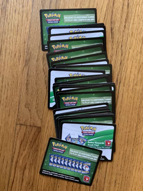 36 x cartes de code en ligne Pokémon TCGO Darkness Ablaze codes pack de rappel codes TCG inutilisés