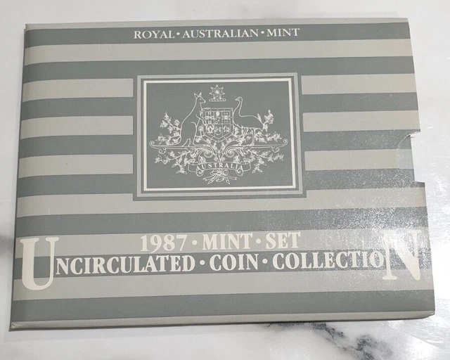 1987 Uncirculated 7 Coin Royal Australian Mint Set