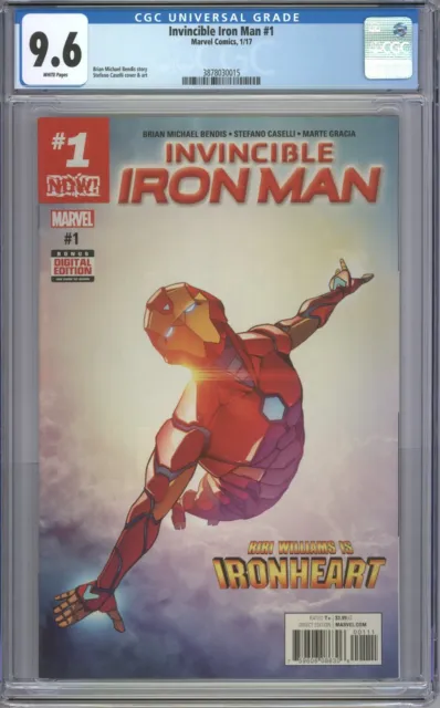 Invincible Iron Man #1 CGC 9.6 1st Solo Series Riri Williams Ironheart Disney+