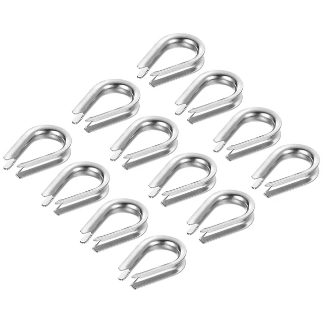 M4 Stainless Steel Thimble, 30 Pack Wire Rope Thimbles for 5/32" Wire Rope