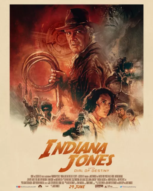 Indiana Jones And The Dial Of Destiny Movie Poster A4 A3 A2 A1 Cinema Movie Art