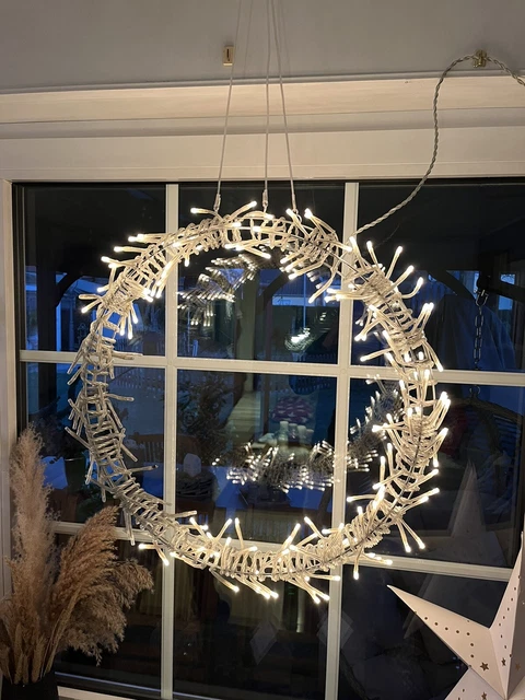 Großer Ikea Glänsa Lichterkranz Kranz Leuchtkranz Weihnachtsbeleuchtung 2