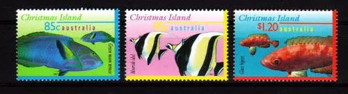 1997 Christmas Island Marine Life MUH - Complete set