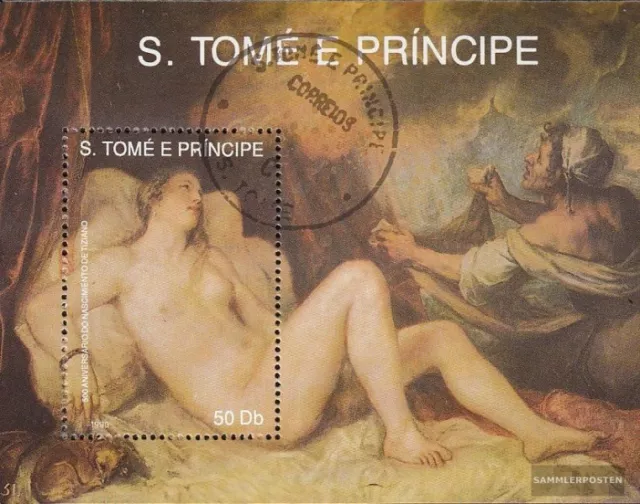 Sao Tome e Principe block250 (complete issue) used 1990 Paintin
