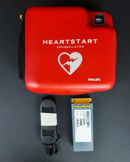 PHILIPS HeartStart FR2+ defibrillator AED Automated External Defibrillator+Case