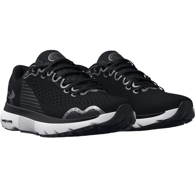 Under Armour Womens Running Gym Ua Hovr Infinite 4 Running Shoes Black Trainers