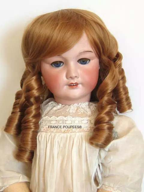 Perruque BLONDE boucles cheveux pour poupée Antique et moderne-Tête 34/36cm(14")