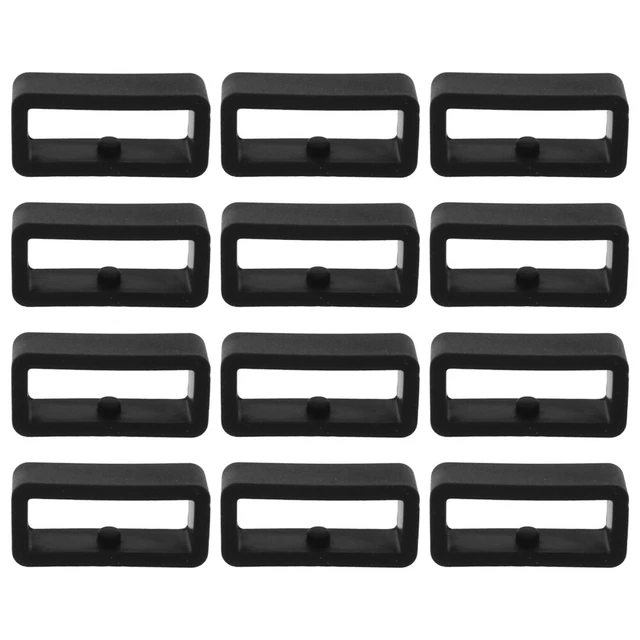 12 Pcs Anelli Di Fermo Cinturino Per Orologio Silicone Gomma Staffa