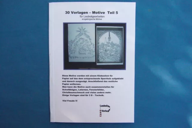 30 VORLAGEN für LAUBSÄGE - erzgeb. Motive - "Teil 5" von REGU - Laubsägevorlagen