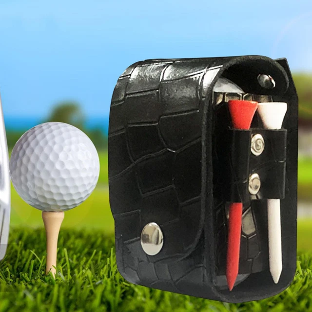 Sac de transport en cuir PU pour balles de golf pour 2 balles de golf résistant
