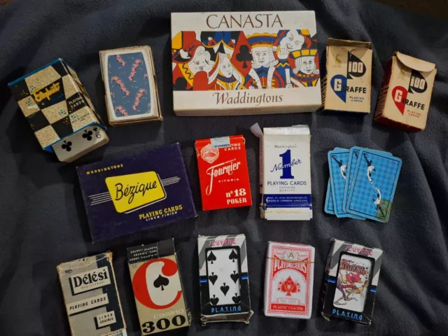 Collection of Vintage Playing Cards - Decks - Job Lot - Card Games